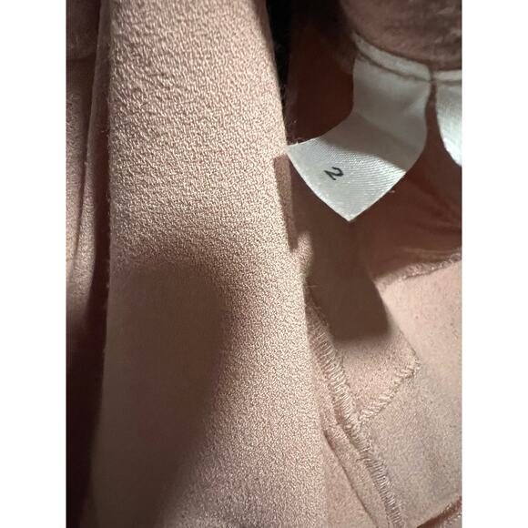 Reformation Verbena Blush Pink Off Shoulder Gown Size 2 - Picture 10 of 10